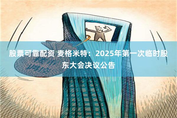 股票可靠配资 麦格米特：2025年第一次临时股东大会决议公告